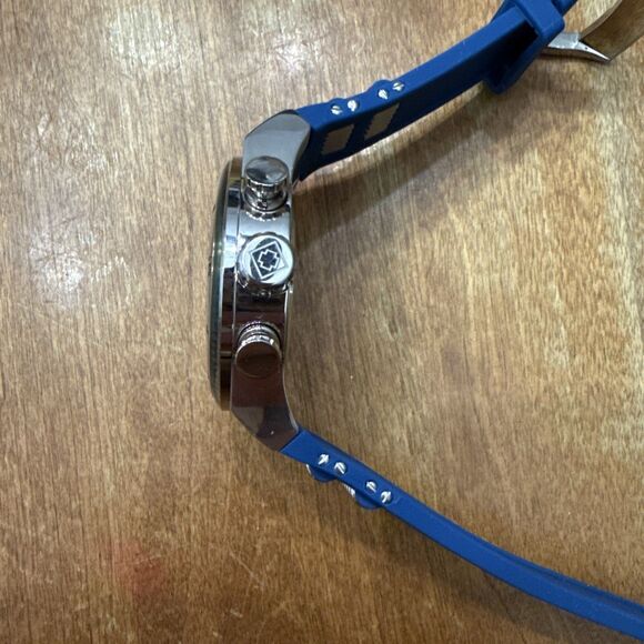 Invicta S1 Rally Men's 51mm Blue Carbon Fiber Chronograph Silicone Watch 24223 - Picture 4 of 5